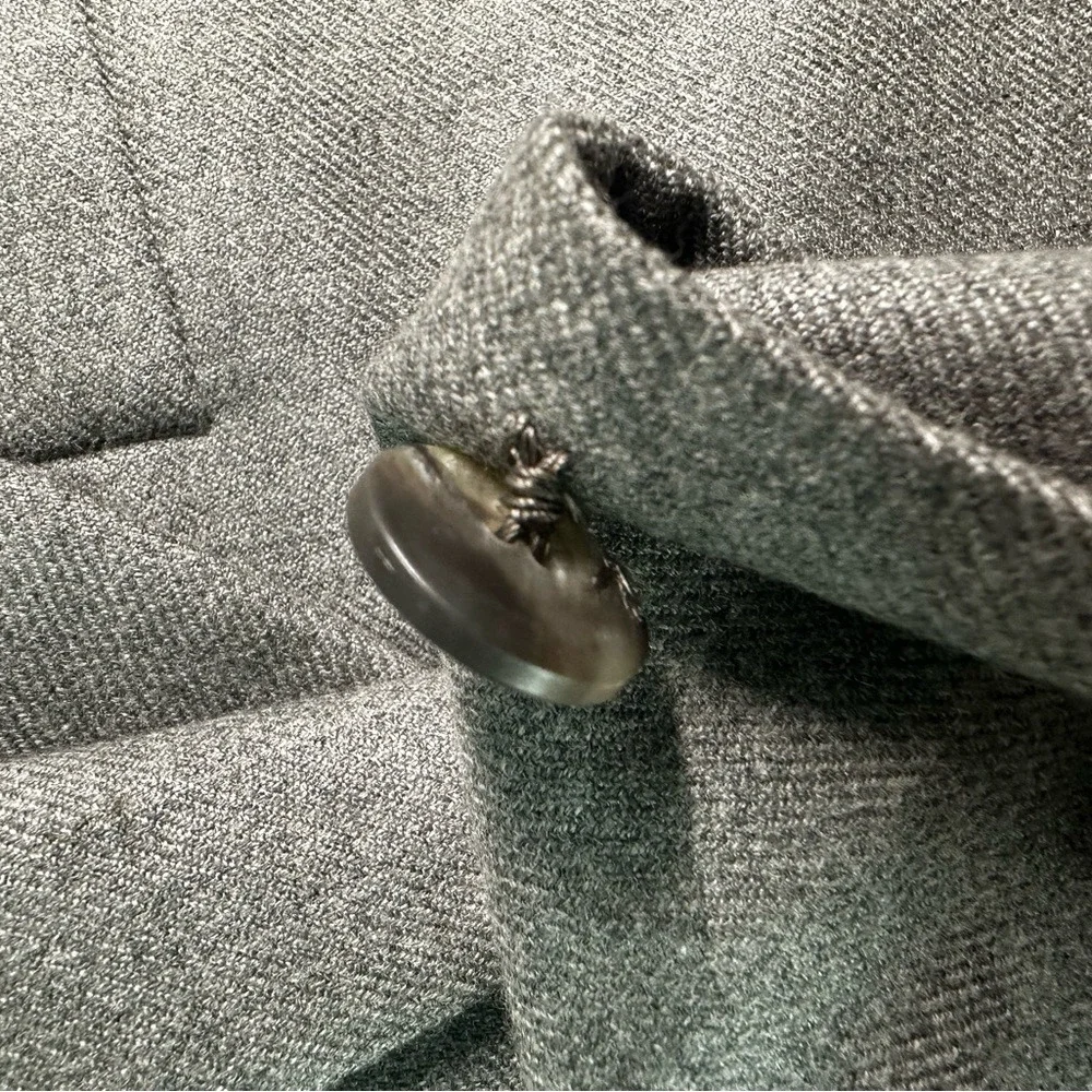 Loro Piana Italy Nordstrom Blazer Mens 42R Gray Two Button 100% Cashmere